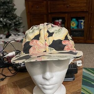 Floral Black and Cream Women's Hat